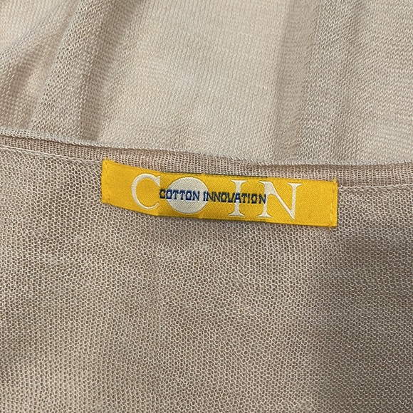 Ladies light weight tan cardigan - Picture 3 of 5